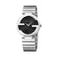 Gucci Women’s Swiss Made Quartz Silver Stainless Steel Black Dial 29mm Watch YA133502