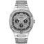 Guess Men’s Quartz Silver Stainless Steel Black Dial 46mm Watch GW0576G1