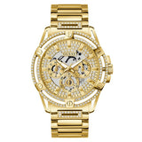 Guess Men’s Quartz Gold Stainless Steel Champagne Dial 48mm Watch GW0497G2