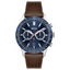 Hugo Boss Men’s Quartz Brown Leather Strap Blue Dial 44mm Watch 1513921