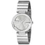 Gucci Women’s Swiss Made Quartz Silver Stainless Steel Silver Dial 29mm Watch YA133503