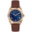 Guess Men’s Quartz Brown Leather Strap Blue Dial 42mm Watch GW0353G2