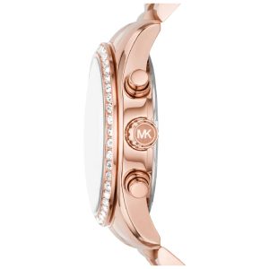 Michael Kors Women’s Quartz Rose Gold Stainless Steel Red Dial 38mm Watch MK7275