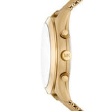 Michael Kors Men’s Quartz Gold Stainless Steel Black Dial 44mm Watch MK9057
