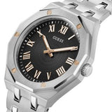 Guess Men’s Quartz Silver Stainless Steel Black Dial 42mm Watch GW0575G1
