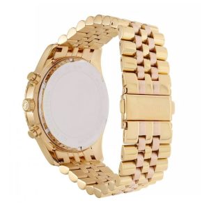 Michael Kors Women’s Quartz Stainless Steel Rose Gold Dial 45mm Watch MK6473