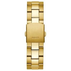 Guess Men’s Quartz Gold Stainless Steel Black Dial 45mm Watch GW0488G2