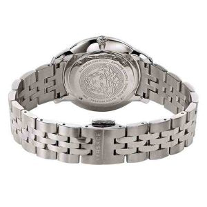 Versace Men’s Quartz Swiss Made Silver Stainless Steel Blue Dial 42mm Watch VELQ00419