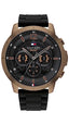 TommyHilfigerMen Luca Round Black Dial Men's Watch 1710491