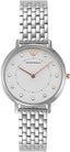 Emporio Armani Women's AR2511 Kappa Analog Display Analog Quartz Silver Watch
