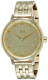 Armani Exchange Analog Gold Dial Women's Watch-AX5361