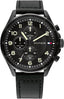 Tommy Hilfiger Analogue Multifunction Quartz Watch for Men with Black Leather Strap - 1792004