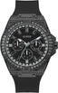 GUESS Men's Sport Black Silcone Strap Watch (Model: GW0208G5)