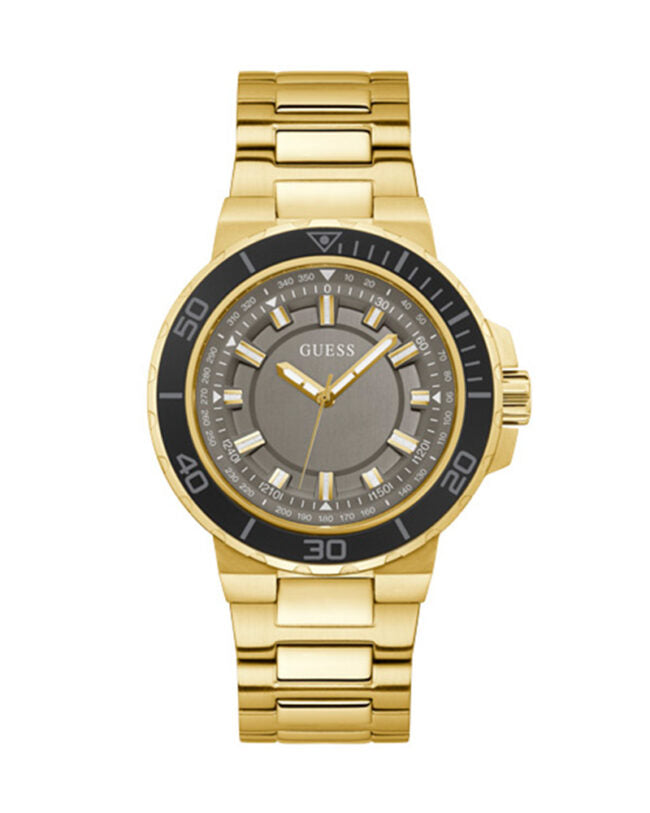 GOLD TONE CASE GOLD TONE STAINLESS STEEL WATCH