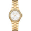 Michael Kors Mini-Lennox Three-Hand Gold-Tone Stainless Steel Watch MK7278