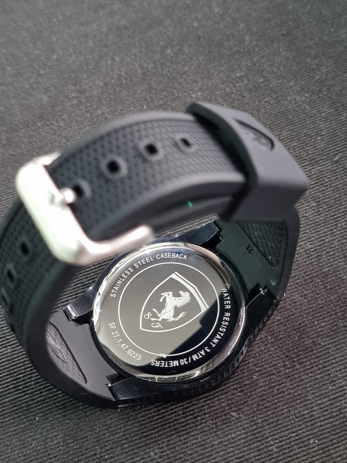 Ferrari Men's 0830245 REDREV Analog Display Quartz Black Watch