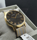 Guess Men’s Analog Stainless Steel Black Dial 44mm Watch W1179G2