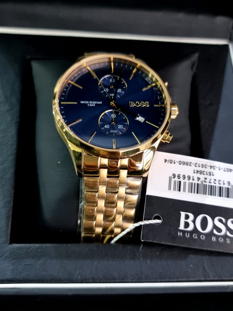 Hugo Boss Men’s Chronograph Stainless Steel Blue Dial 42mm Watch 1513841
