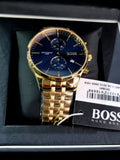 Hugo Boss Men’s Chronograph Stainless Steel Blue Dial 42mm Watch 1513841