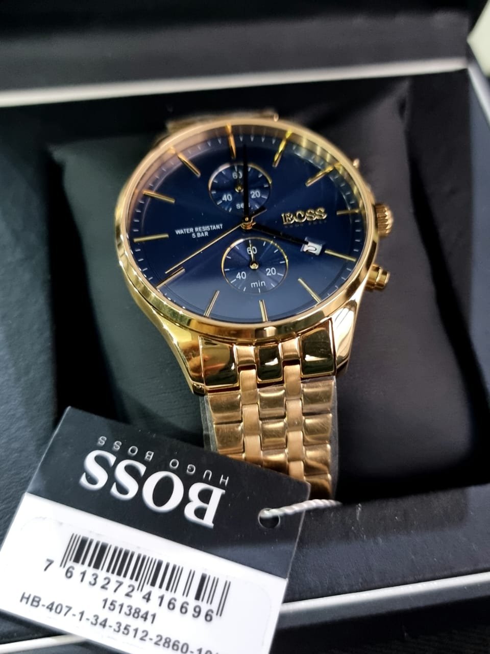 Hugo Boss Men’s Chronograph Stainless Steel Blue Dial 42mm Watch 1513841