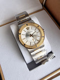 Versace Men’s Quartz Swiss Made Two-tone Stainless Steel Silver Dial 41mm Watch VEVI00320