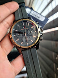 Tommy Hilfiger Men’s Quartz Silicone Strap Grey Dial 45mm Watch 1791792