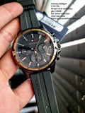 Tommy Hilfiger Men’s Quartz Silicone Strap Grey Dial 45mm Watch 1791792