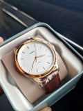 Fossil Men's FS5397 The Minimalist Analog Display Quartz Brown Watch
