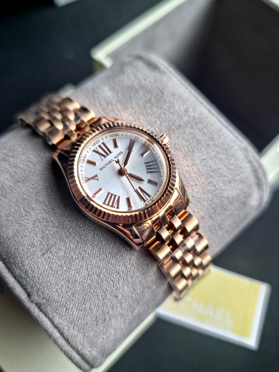 Michael Kors Women’s Quartz Stainless Steel White Dial 26mm Watch MK3230