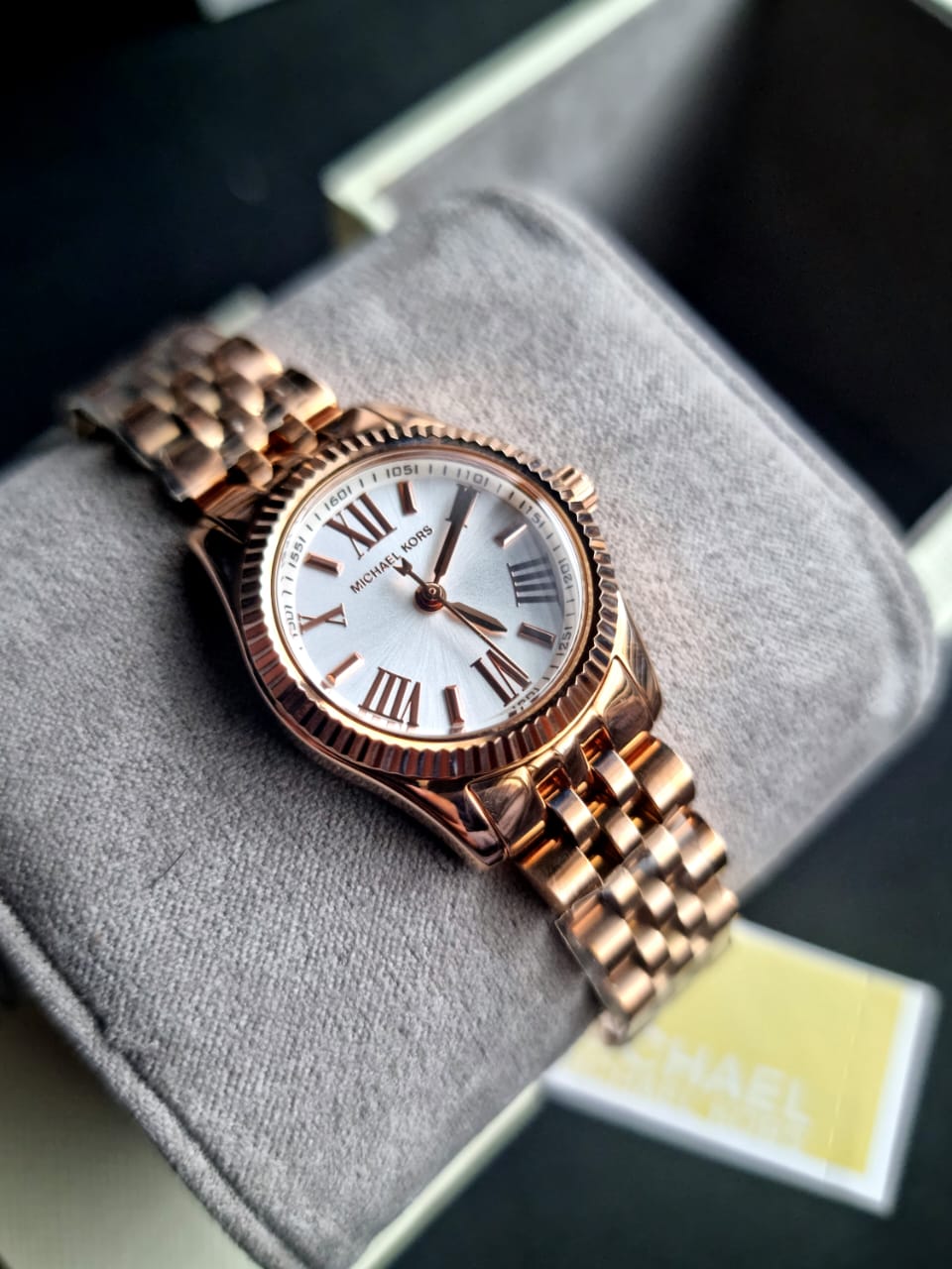 Michael Kors Women’s Quartz Stainless Steel White Dial 26mm Watch MK3230