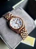 Michael Kors Women’s Quartz Stainless Steel White Dial 26mm Watch MK3230