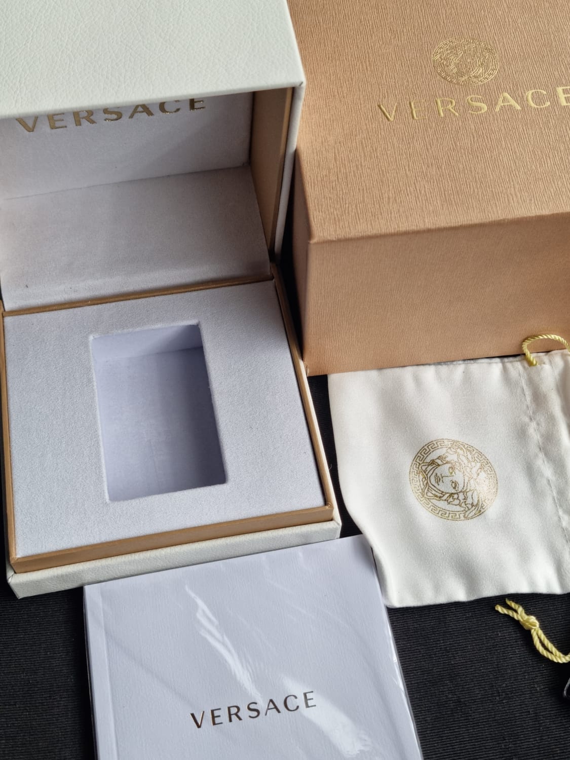 Versace Women Quartz Swiss Made Stainless Steel Black Dial 36mm Watch VEHC00619