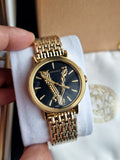 Versace Women Quartz Swiss Made Stainless Steel Black Dial 36mm Watch VEHC00619
