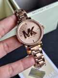 Michael Kors Women’s Quartz Stainless Steel Rose Gold Dial 36mm Watch MK4335