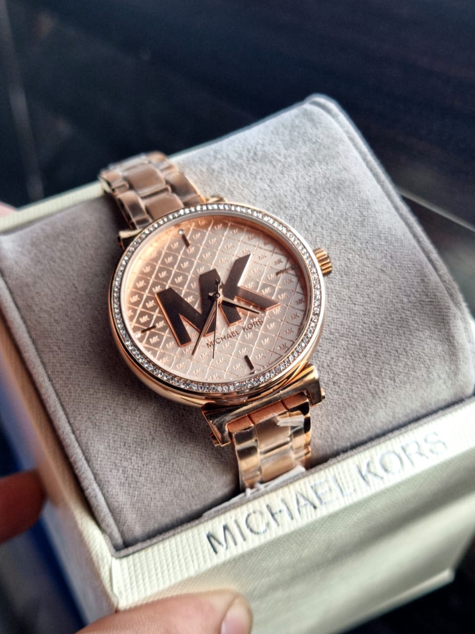 Michael Kors Women’s Quartz Stainless Steel Rose Gold Dial 36mm Watch MK4335