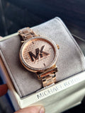 Michael Kors Women’s Quartz Stainless Steel Rose Gold Dial 36mm Watch MK4335
