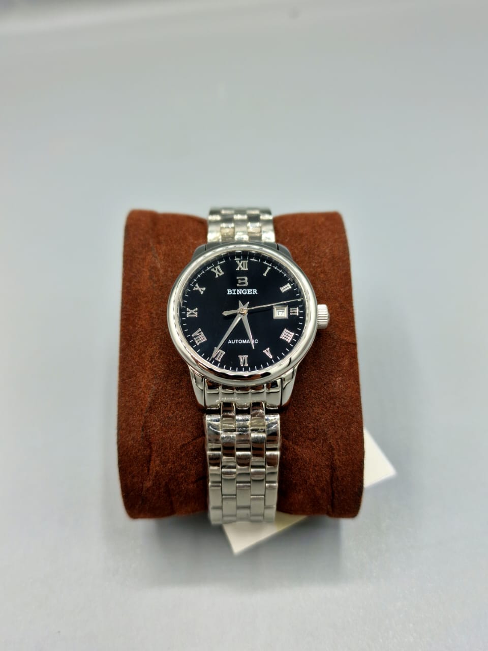 Binger ladies Watch Black dial Silver Casing