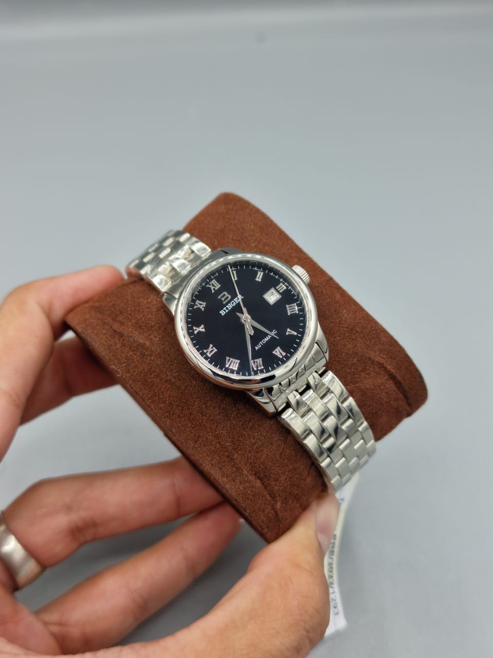 Binger ladies Watch Black dial Silver Casing