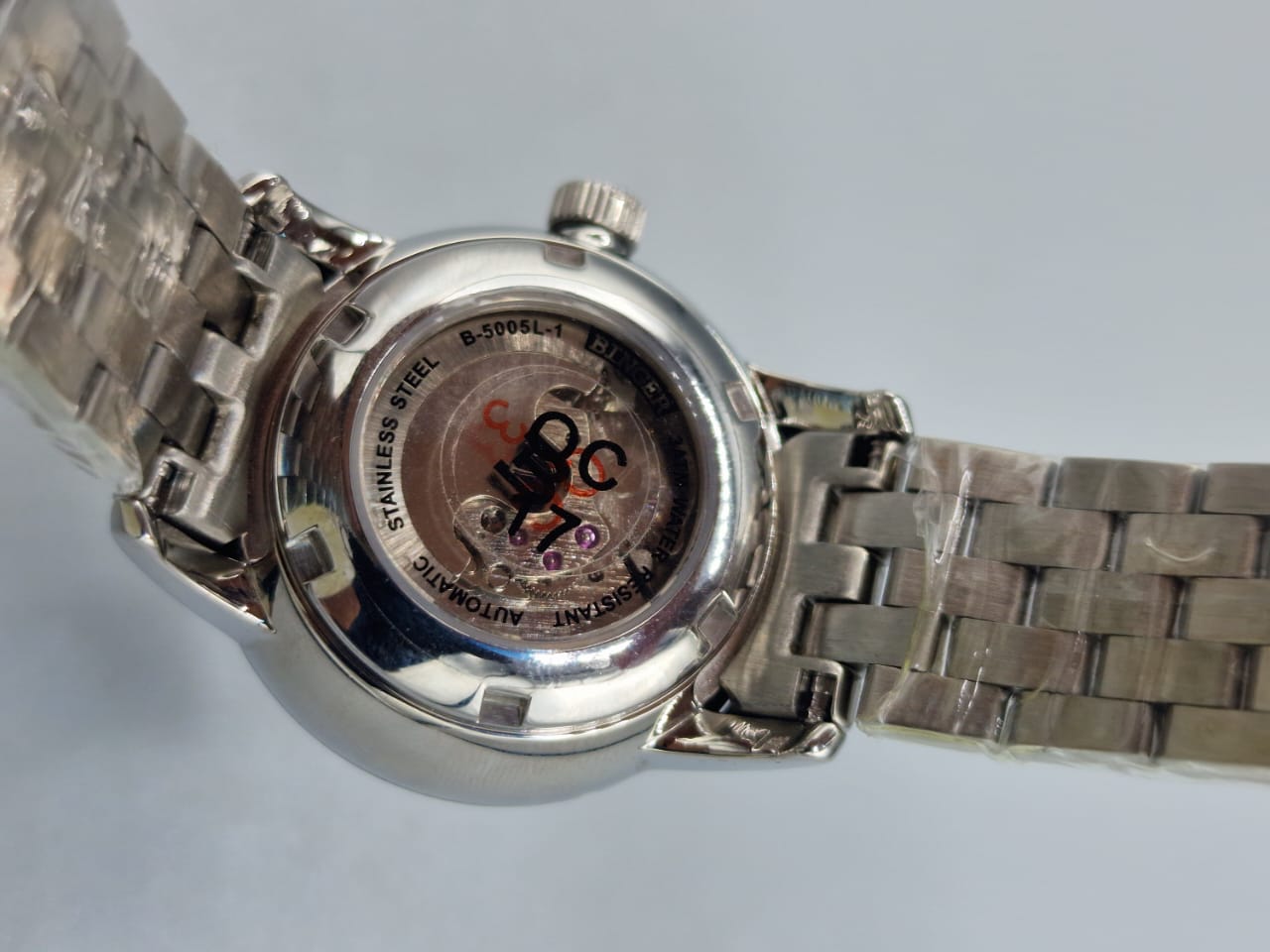 Binger ladies Watch Black dial Silver Casing