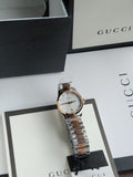Gucci Women’s Swiss Made Quartz Stainless Steel Mother of pearl Dial 27mm Watch YA126544
