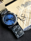 BURBERRY Men’s Swiss made Stainless Steel Blue Dial 42mm Watch BU9365