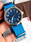 Pop pilot Blue dial Blue Nato strap gents watch
