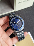 Michael Kors Men’s Chronograph Quartz Stainless Steel Blue Dial 44mm Watch MK7155