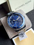 Michael Kors Men’s Chronograph Quartz Stainless Steel Blue Dial 44mm Watch MK7155