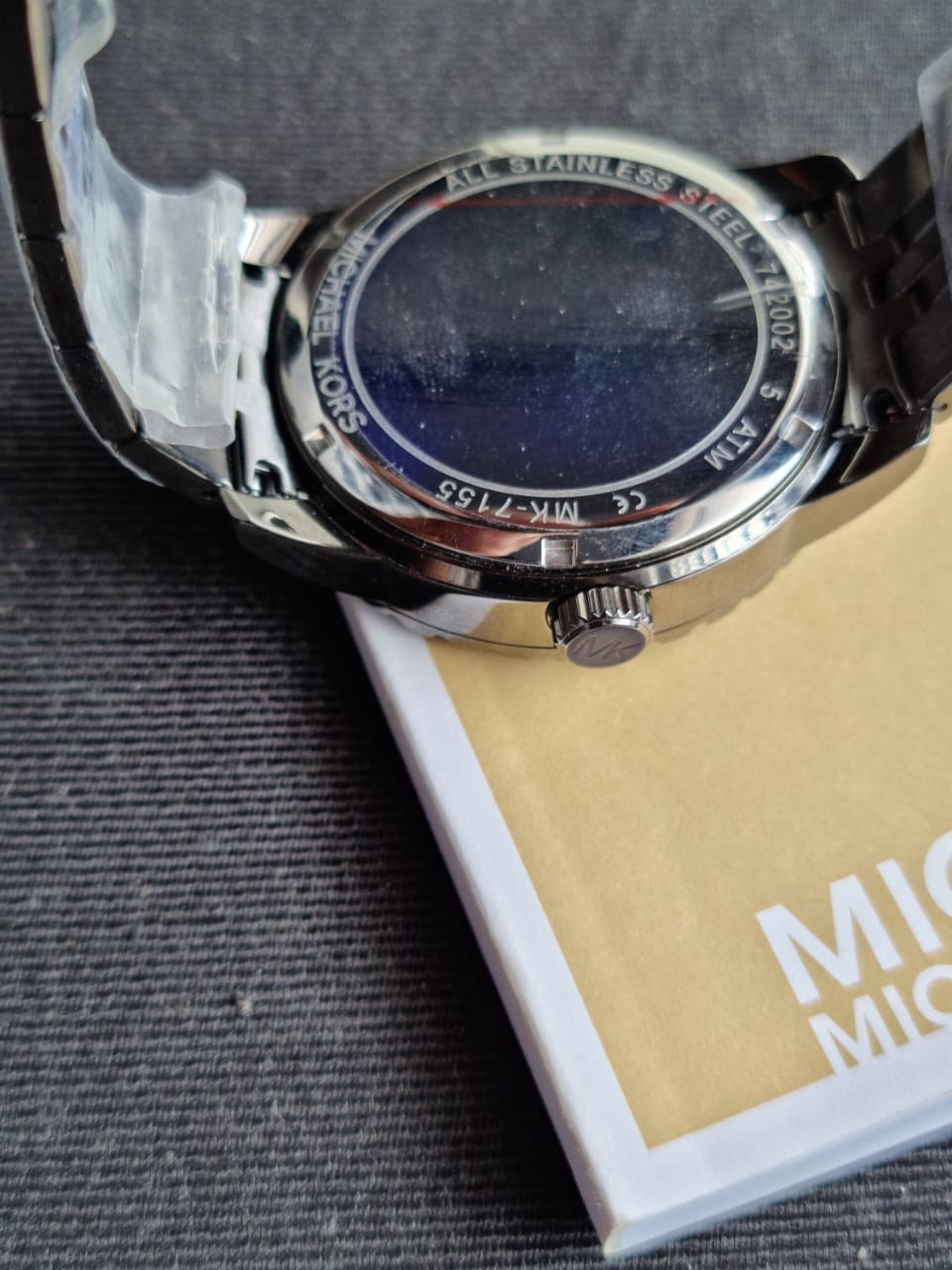 Michael Kors Men’s Chronograph Quartz Stainless Steel Blue Dial 44mm Watch MK7155