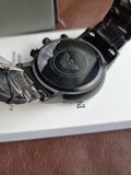 Emporio Armani Men’s Quartz Stainless Steel Black Dial 43mm Watch AR2453