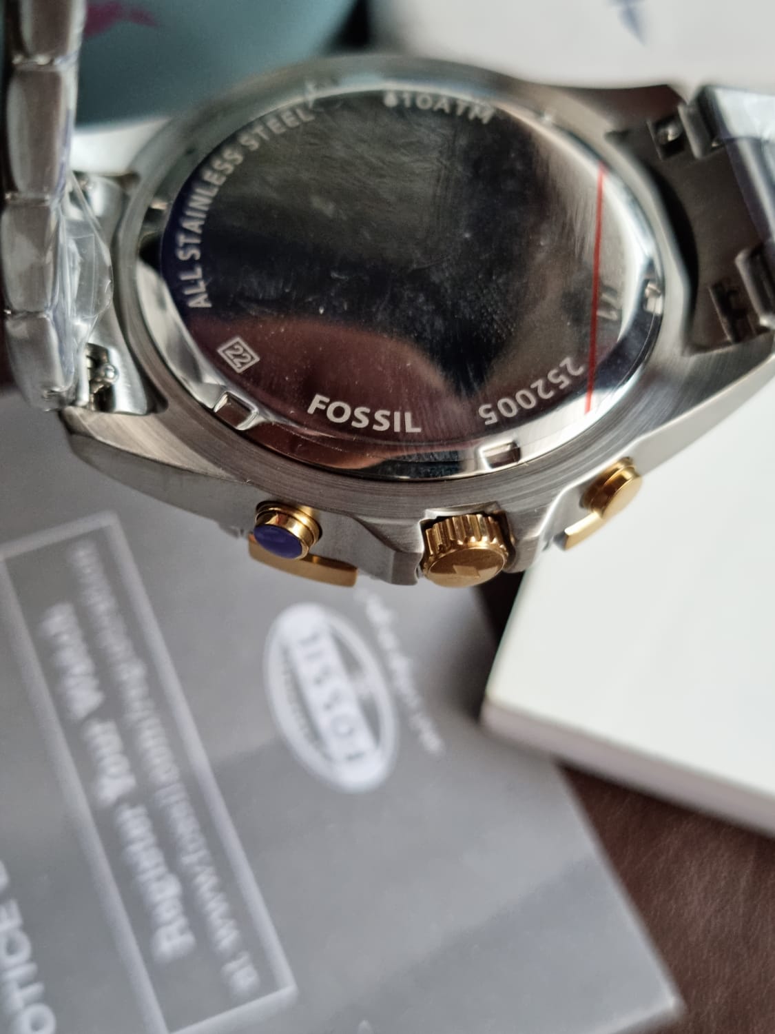 Fossil Garrett Chronograph Stainless Steel Watch FS5771, SILVER