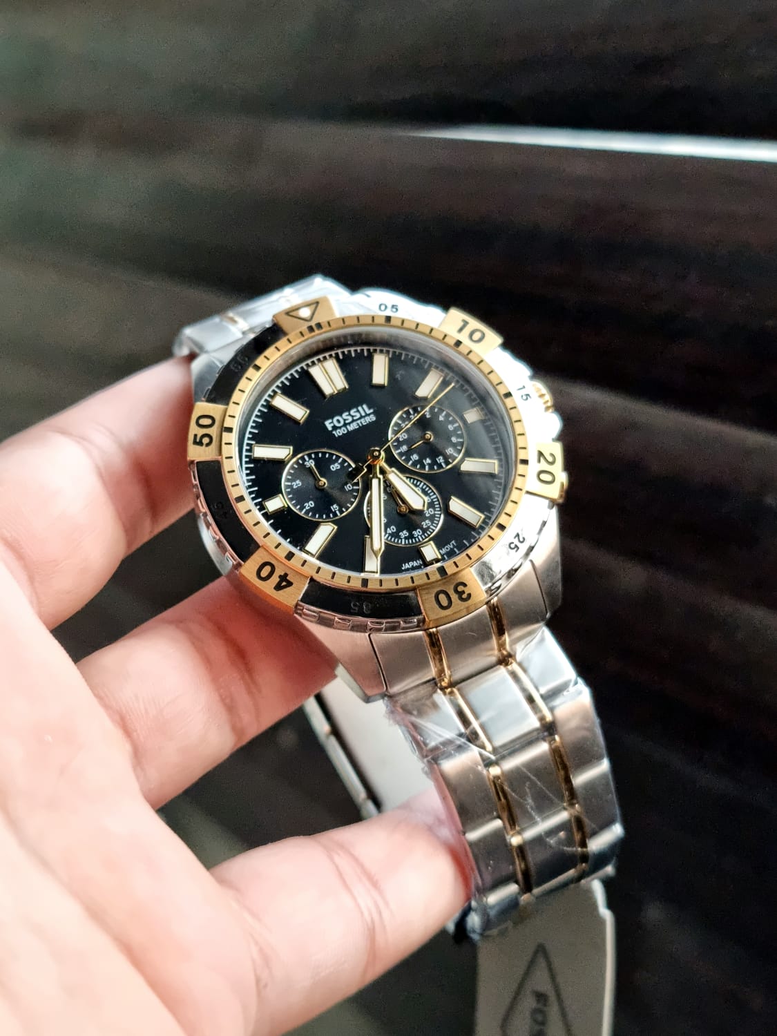 Fossil Garrett Chronograph Stainless Steel Watch FS5771, SILVER