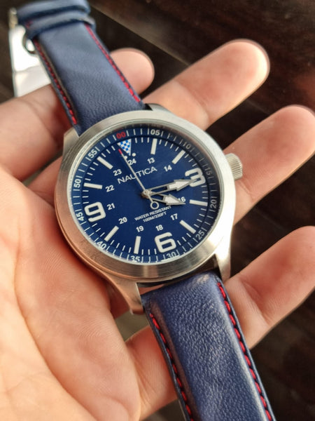 Blue hotsell nautica watch