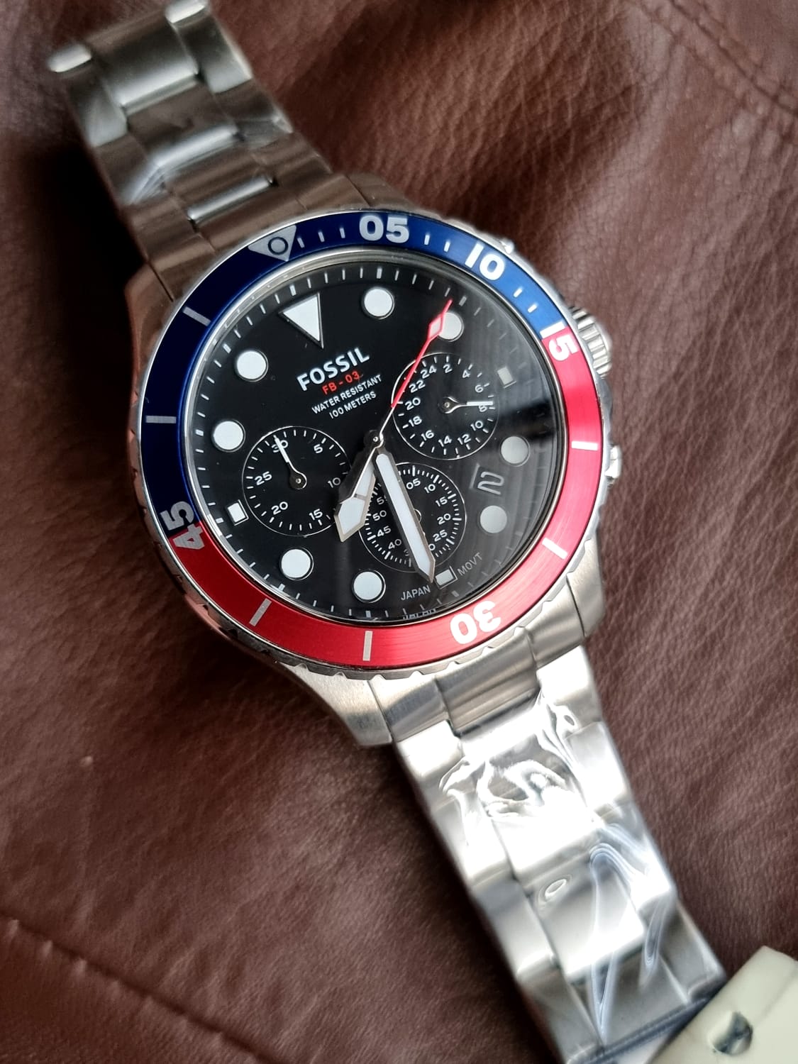 Fossil Men's FB-03 Stainless Steel Dive-Inspired Casual Quartz Watch FS5767